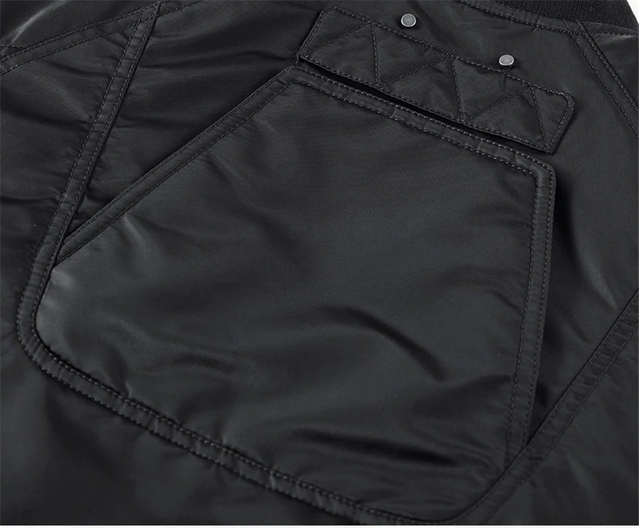 mens winter techwear bomber jacket Black|Green
