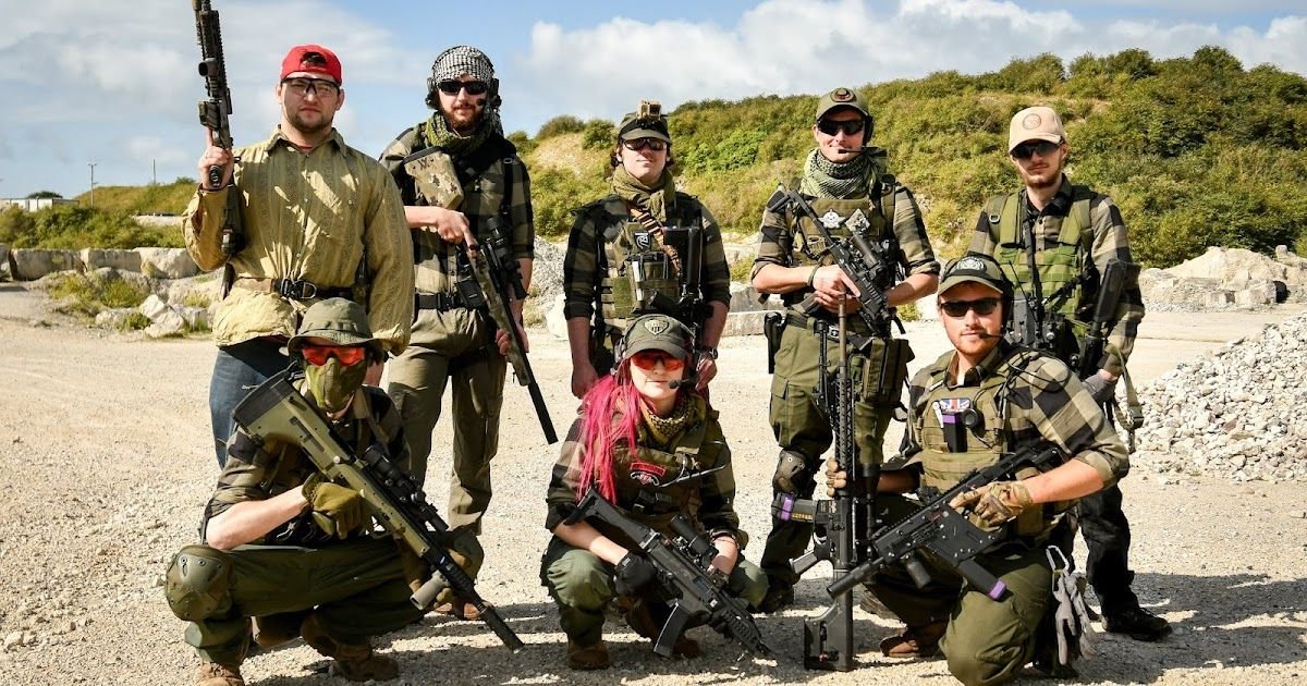 A group of soldiers wearing military flannel shirt