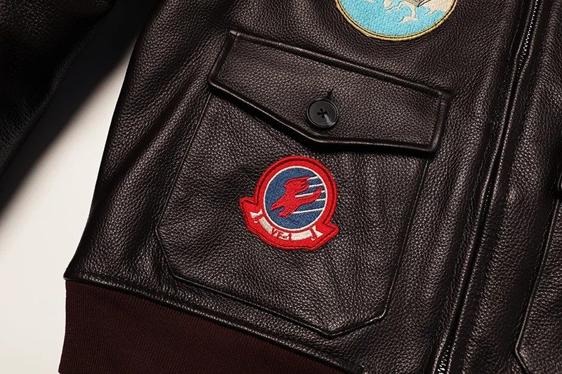 Кожаная куртка-бомбер Top Gun Maverick — изображение 13
