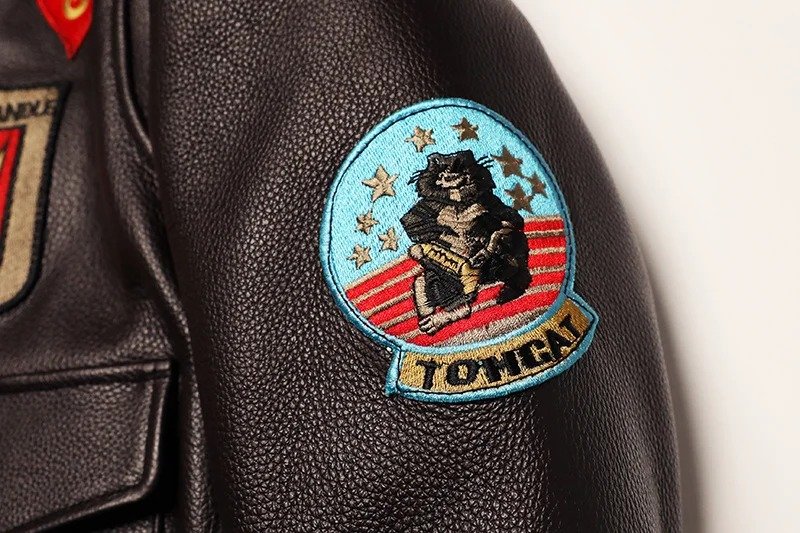 Кожаная куртка-бомбер Top Gun Maverick — изображение 10