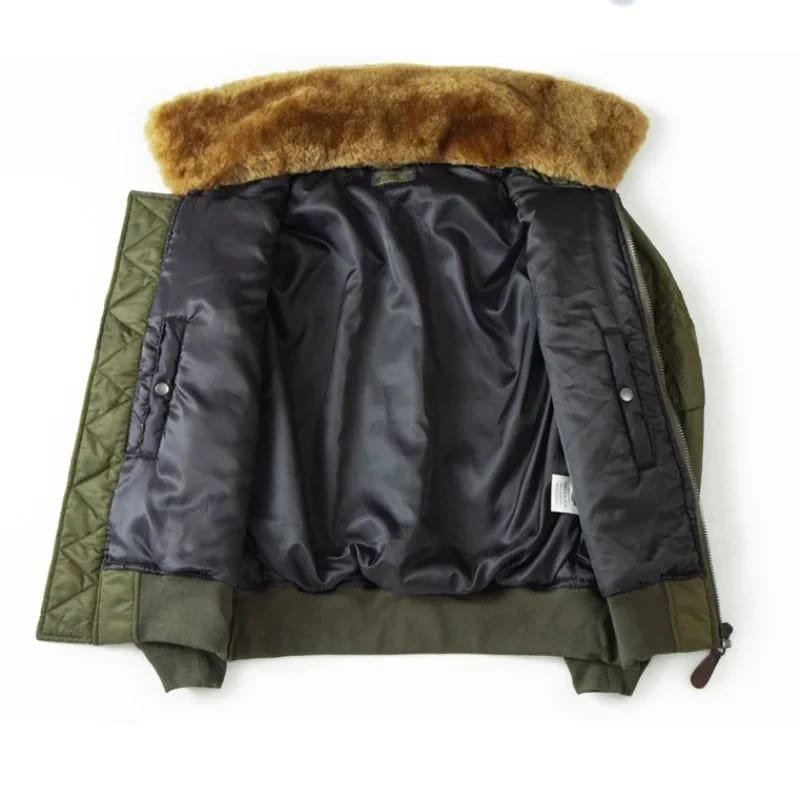 Vintage B15 Bomber Flight Jacket Men Navy Blue|Olive Green
