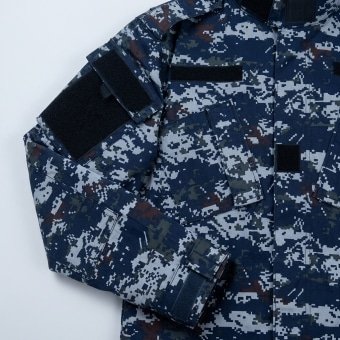 Blue Digital Military Combat Uniform