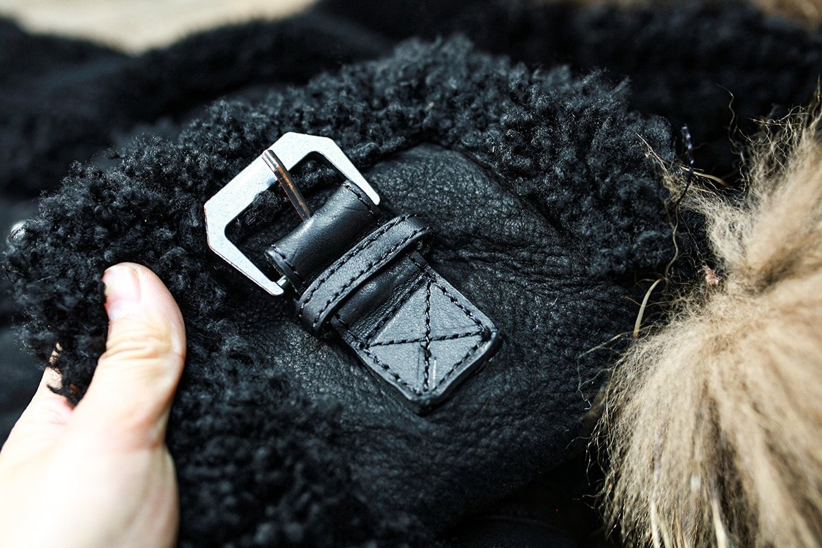 mens b7 shearling bomber fur jacket
