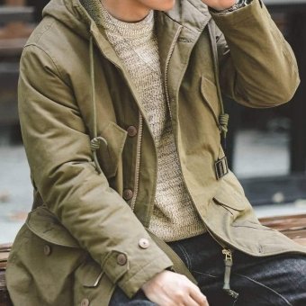us army m47 olive green military coat