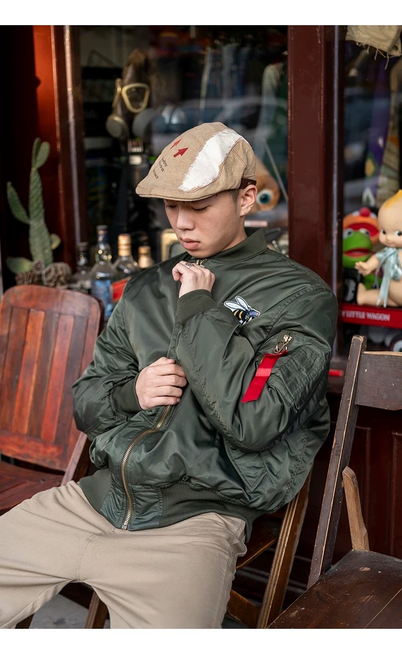 usafa ww2 flight bomber jacket men