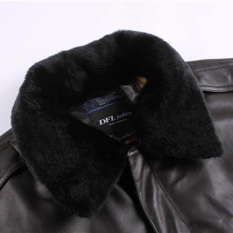 vintage a2 leather flight jacket Black|Brown