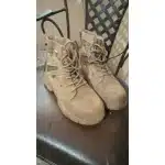 Военные ботинки средней высоты с защитным носком, цвет милитари photo review