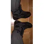 Чёрные тактические кожаные ботинки на молнии photo review