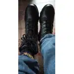 Тактические ботинки с боковой молнией и защитным носком, чёрные photo review
