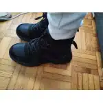 Тактические рабочие ботинки со стальным носком, чёрные photo review