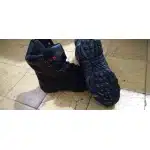 Тактические ботинки с боковой молнией и защитным носком, чёрные photo review