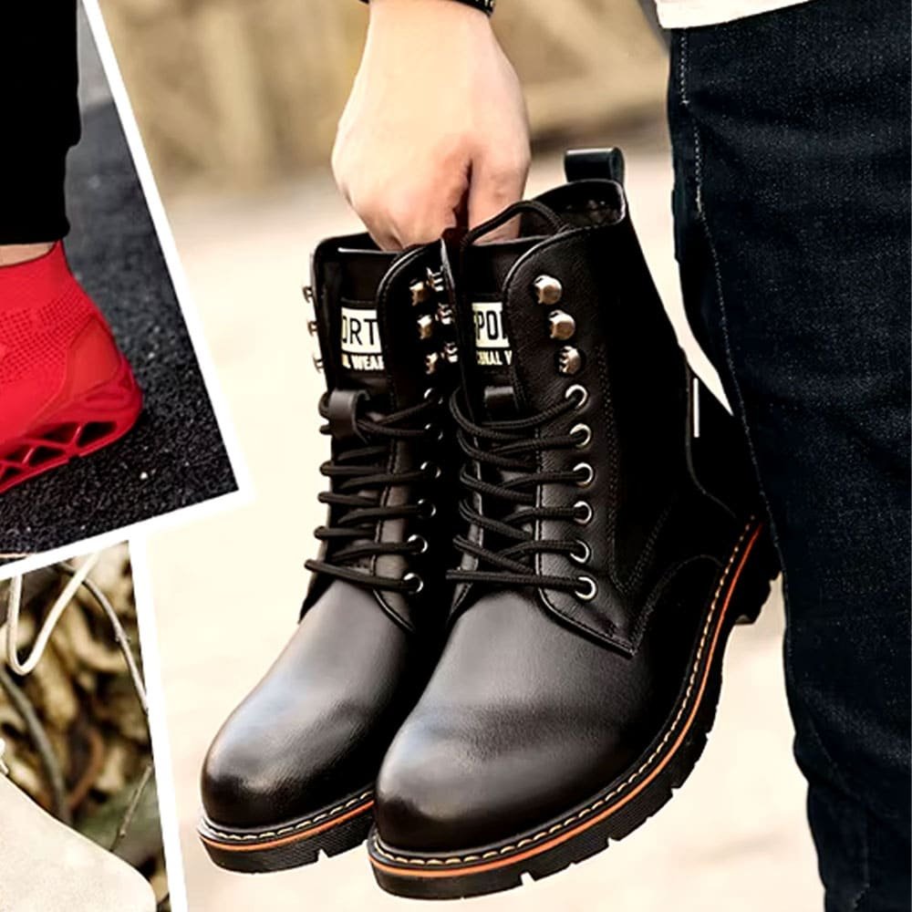 Black laces for combat boots