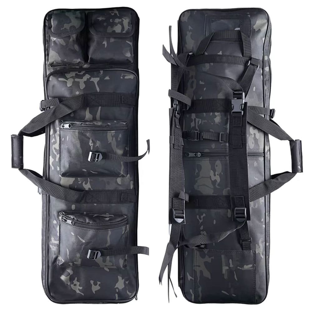 Black multicam rifle bag