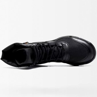 Breathable Combat Boots Black