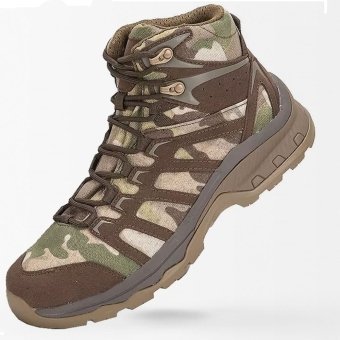 Camouflage mid tactical boots Multicam