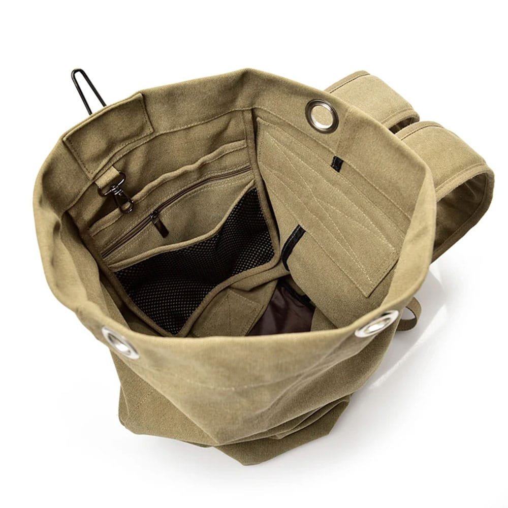 Canvas duffle bag army