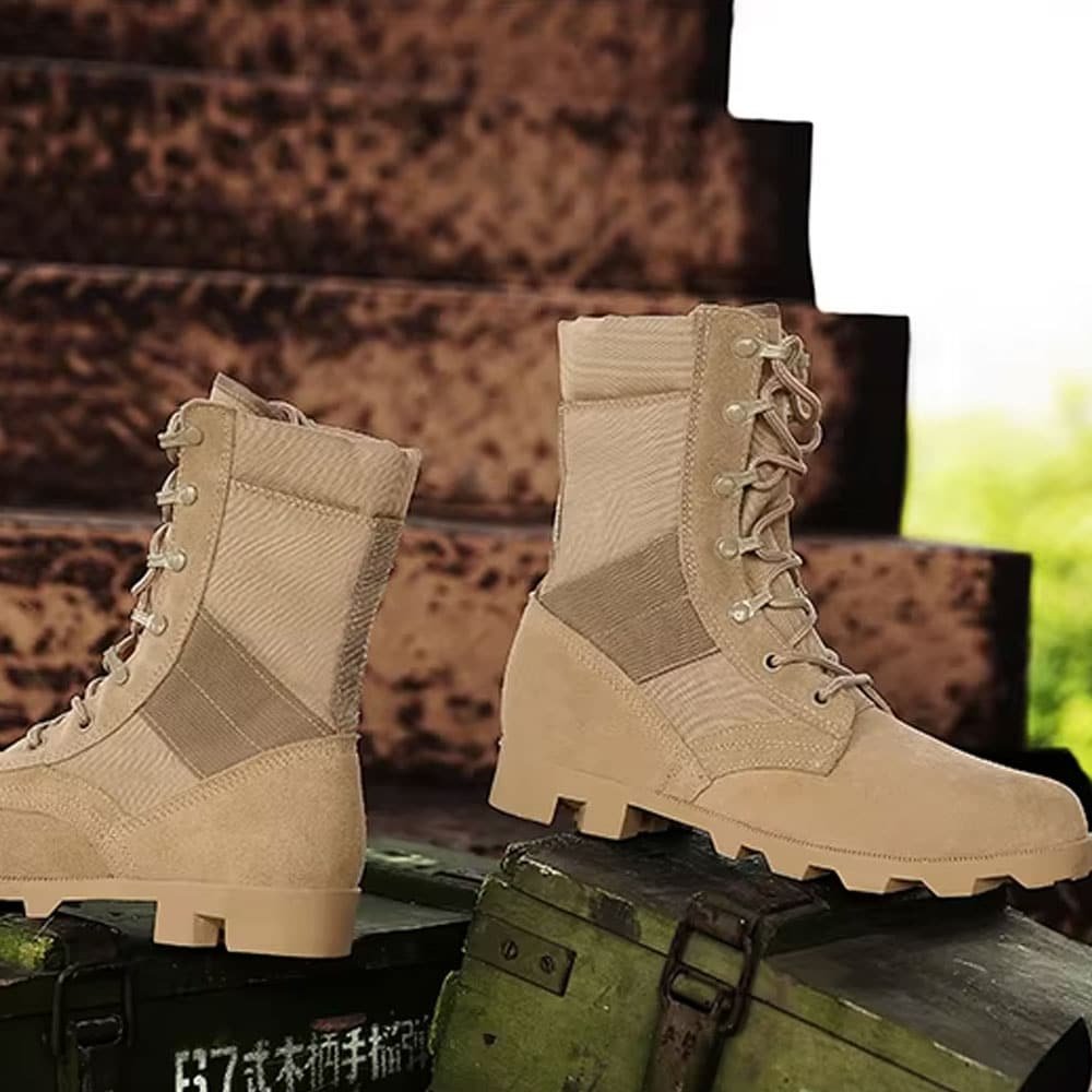 Desert Combat Boots Tan