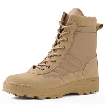 Лёгкие тактические ботинки на молнии Desert Tan
