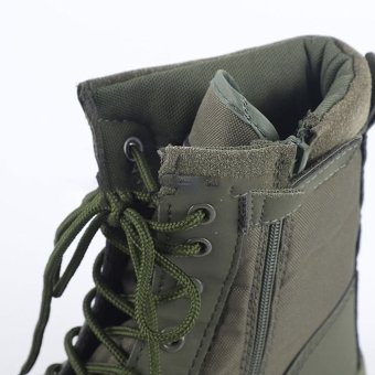 Lightweight tactical boots with zipper Olive Green
