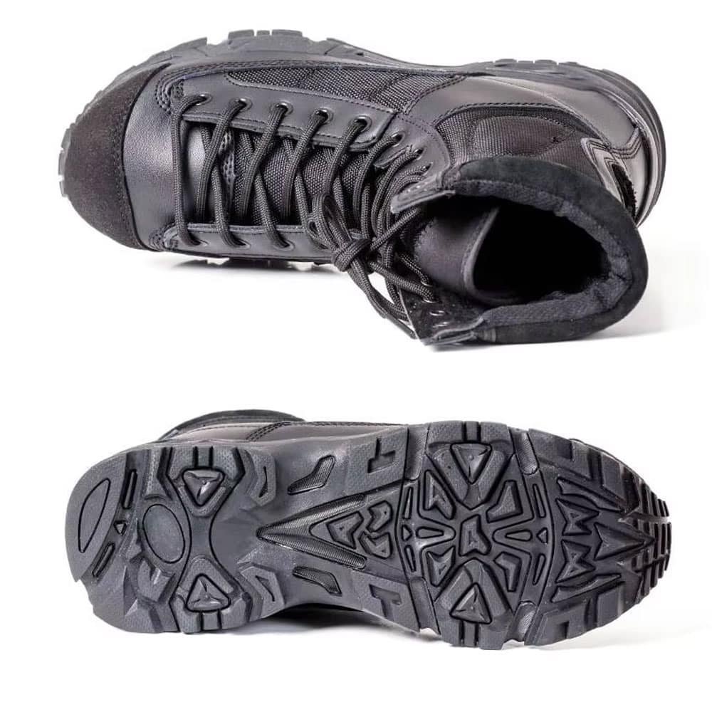 Military lace up boots Black