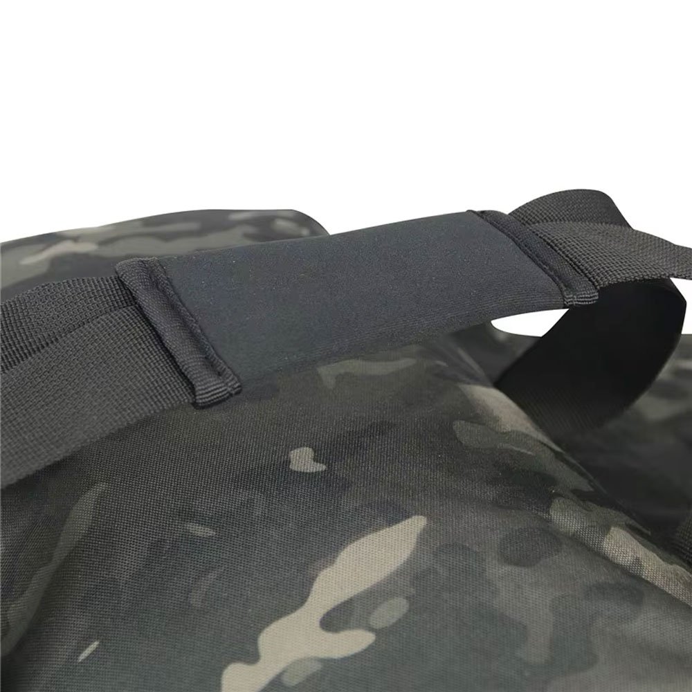 Multicam black military duffle bag