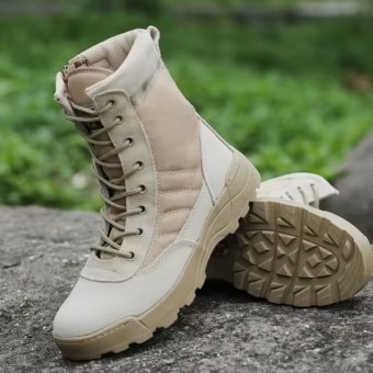 Side zip tactical boots Desert Tan
