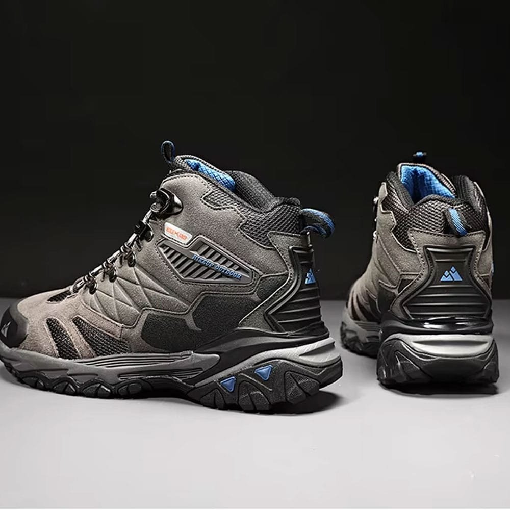 Suede Rainproof Hiking Boots Grey