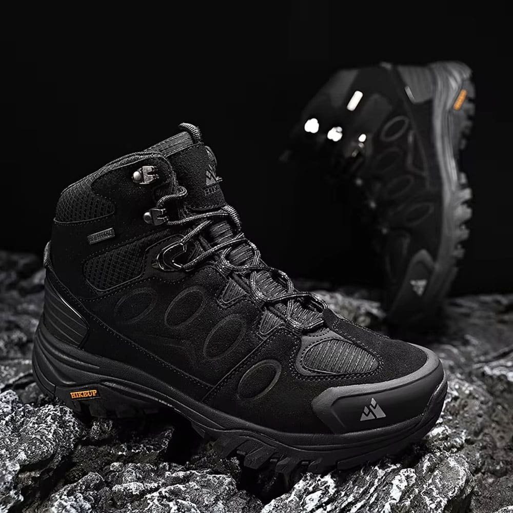 Suede hiking boots Black "Hikeup"