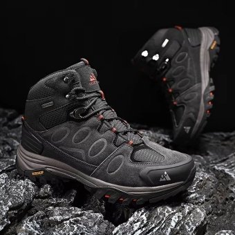 Suede hiking boots Grey "Hikeup"