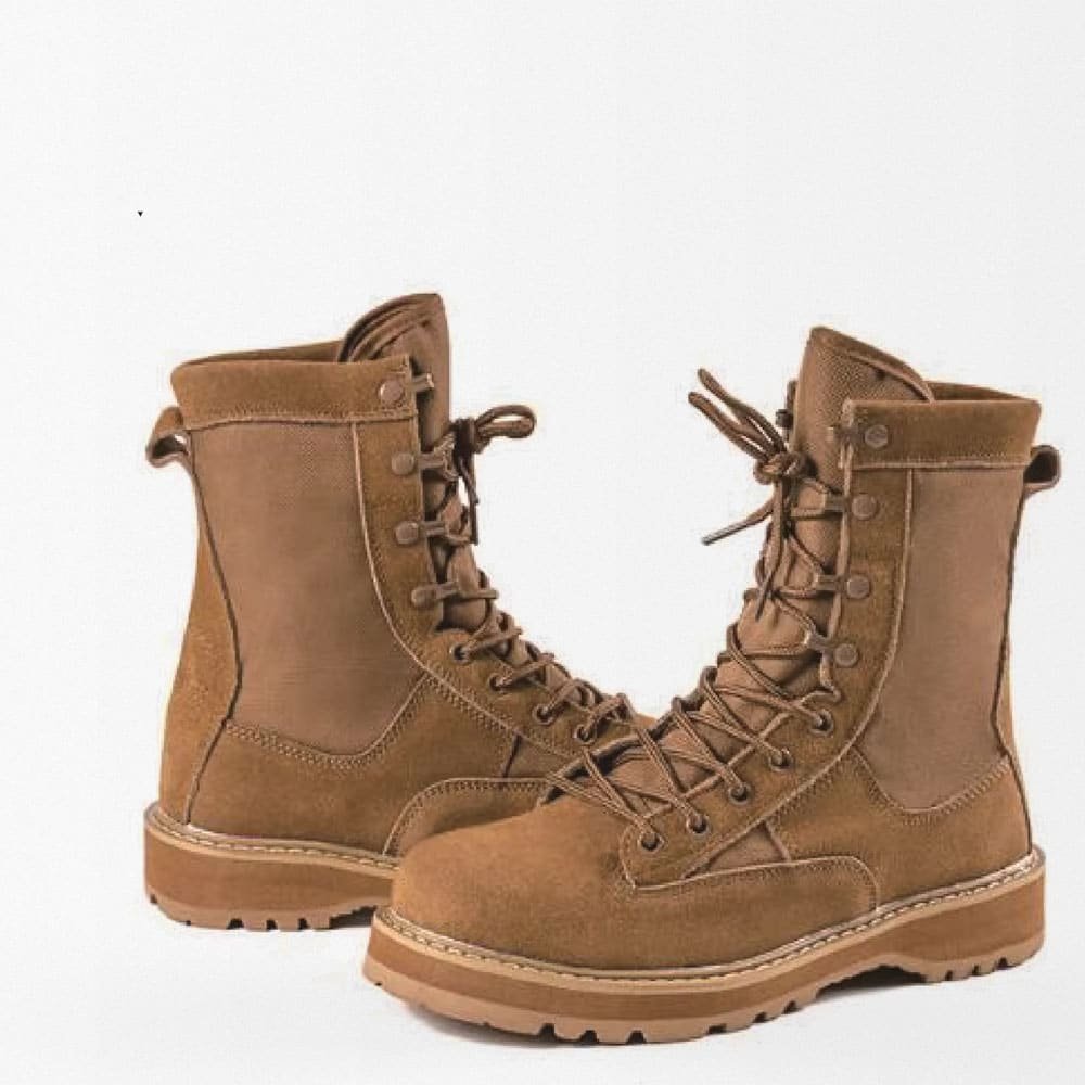 Suede military boots - Coyote Brown