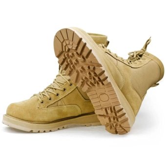 Suede military boots  - Desert Tan