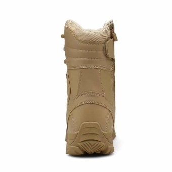 Synthetic leather combat boots Desert Tan