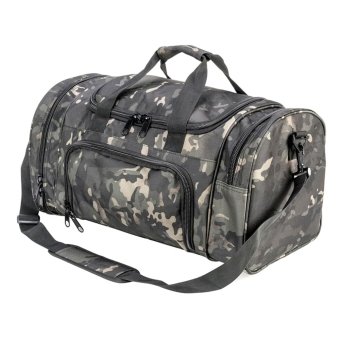 Tactical gym duffle bag Black Multicam