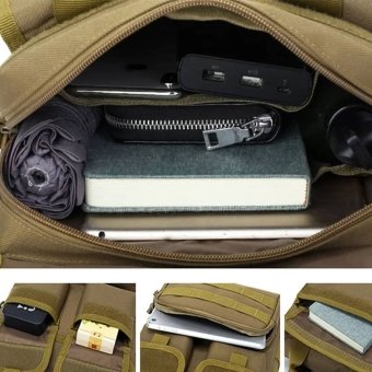 Tactical vertical messenger bag