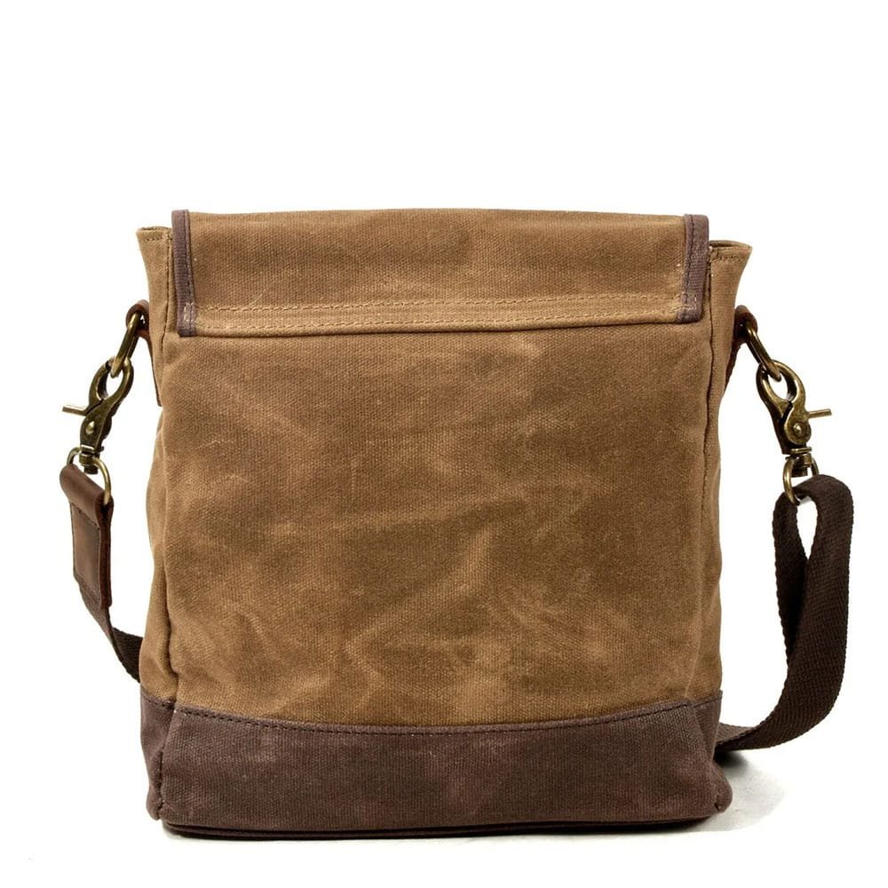 Vintage Leather military style messenger bag