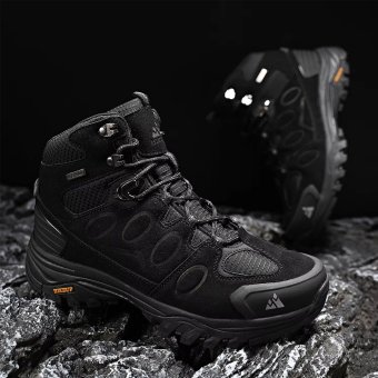 Waterproof Suede Hiking Boots Black