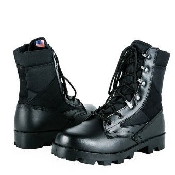 army black leather boots