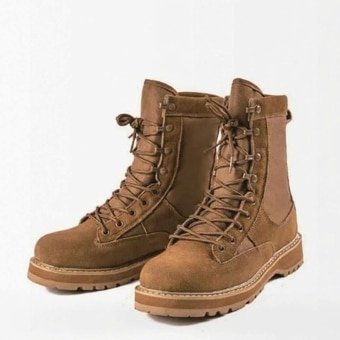 Suede military boots – Coyote Brown