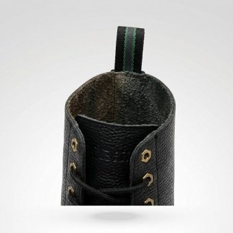 Vintage combat boots black leather