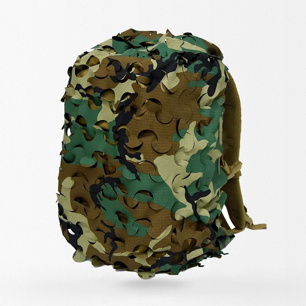 3D Camo Backpack ghillie cover - Woodland
