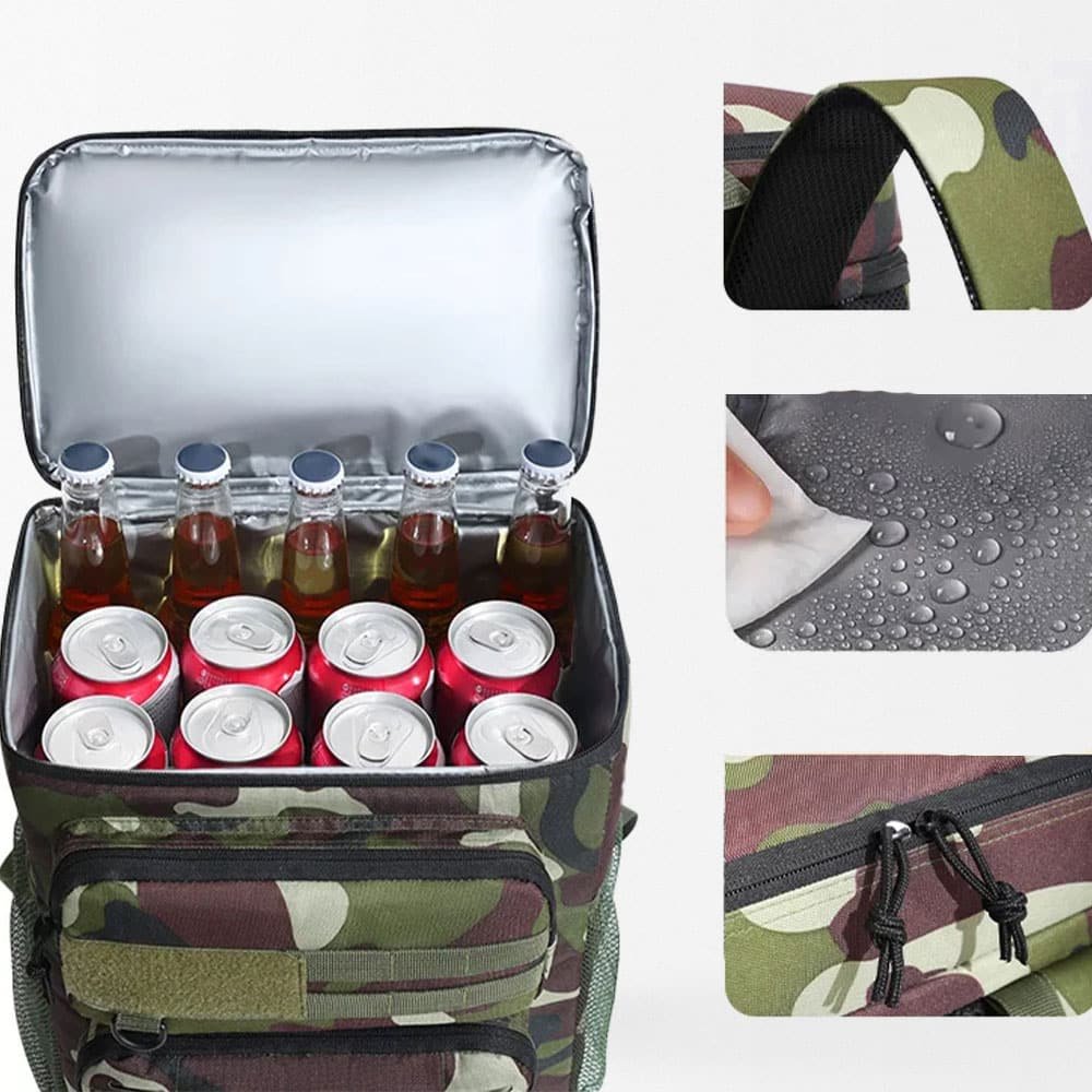 Camo backpack lunch bag