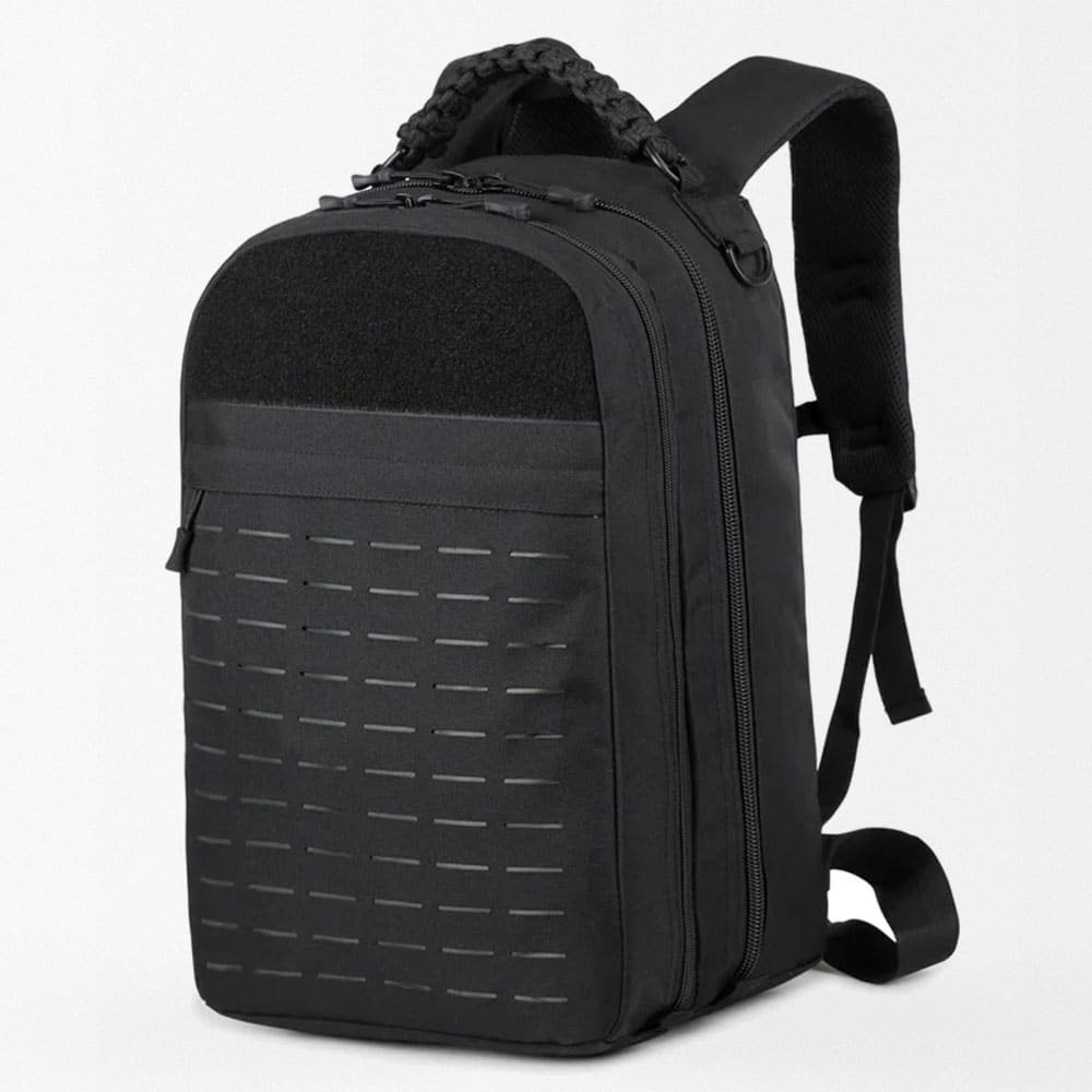 Laser cut molle backpack Black