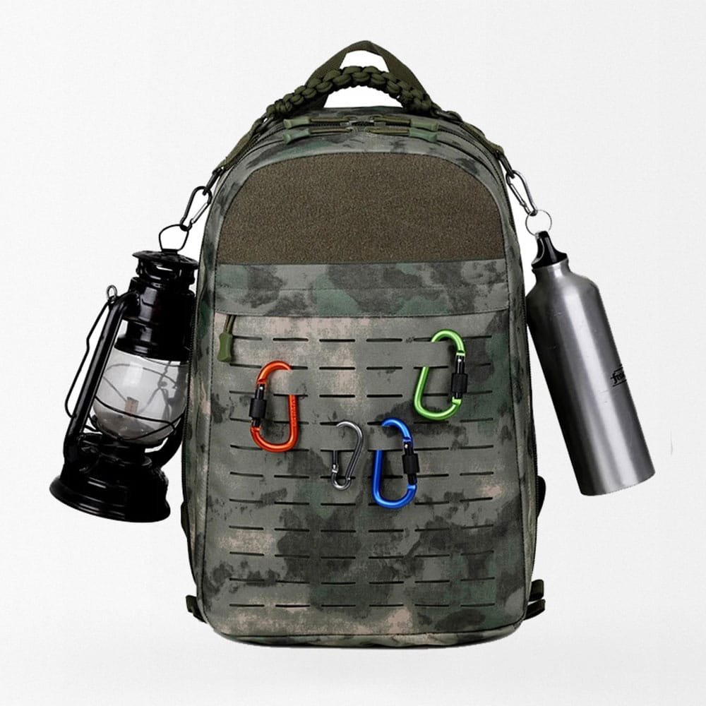 Laser cut molle backpack