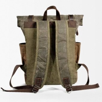 Vintage military canvas backpack