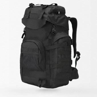 60L tactical hiking backpack Black
