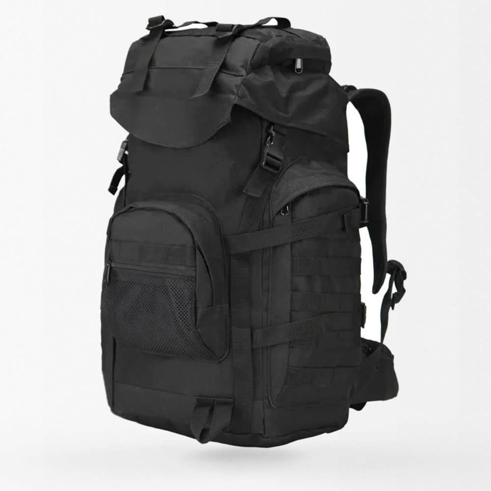 60L tactical hiking backpack Black