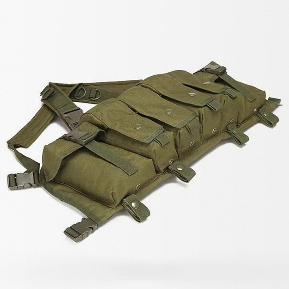 8 mag Olive green ak chest rig