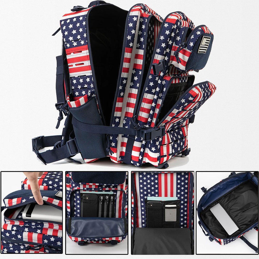 American flag tactical backpack 50L