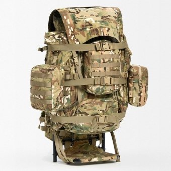 Military rucksack with frame Multicam