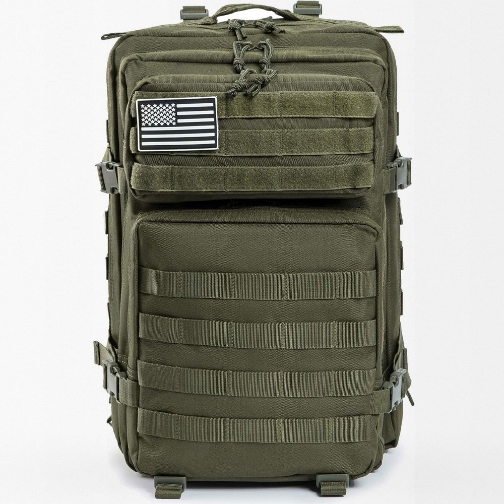 Olive green tactical backpack 45L